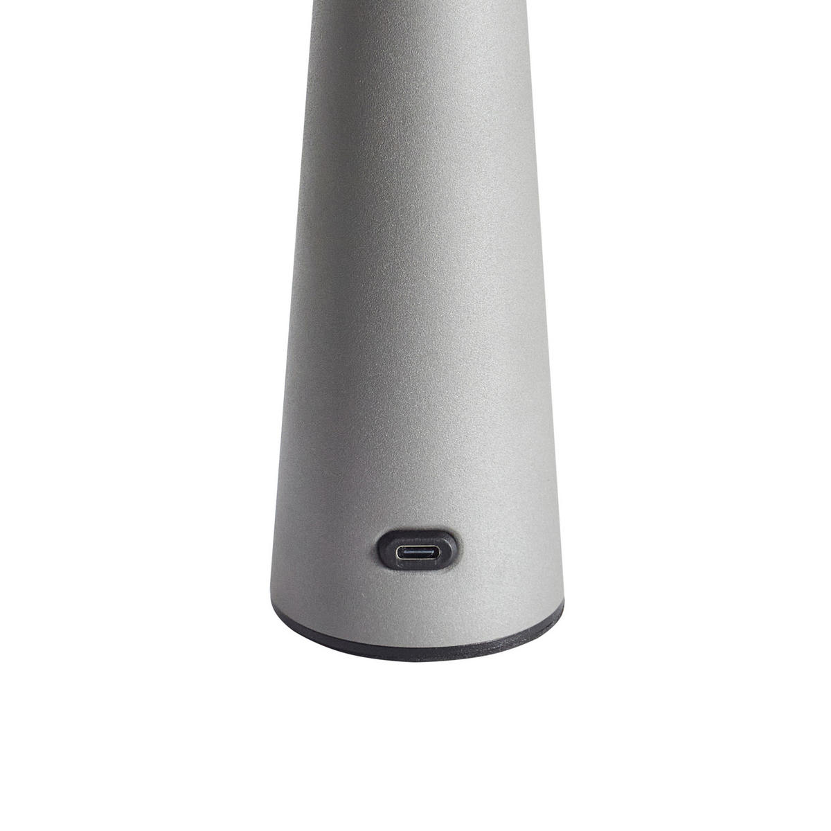 LED-TISCHLEUCHTE Grau/Weiß/Schwarz Agusan - Schwarz/Weiß, Metall (14/14/25cm) - Beliani