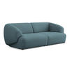 4-SITZER-SOFA Bouclé Stoff Blau - Blau/Blaugrau, Kunststoff/Textil (232/81/98cm) - Makamii