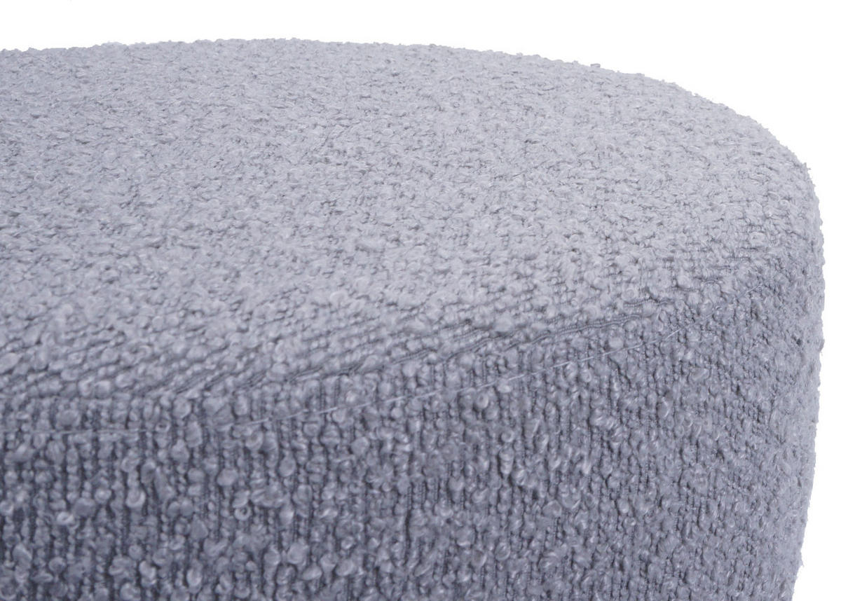 HOCKER Hellgrau - Hellgrau, Textil (37/57/37cm) - MCW