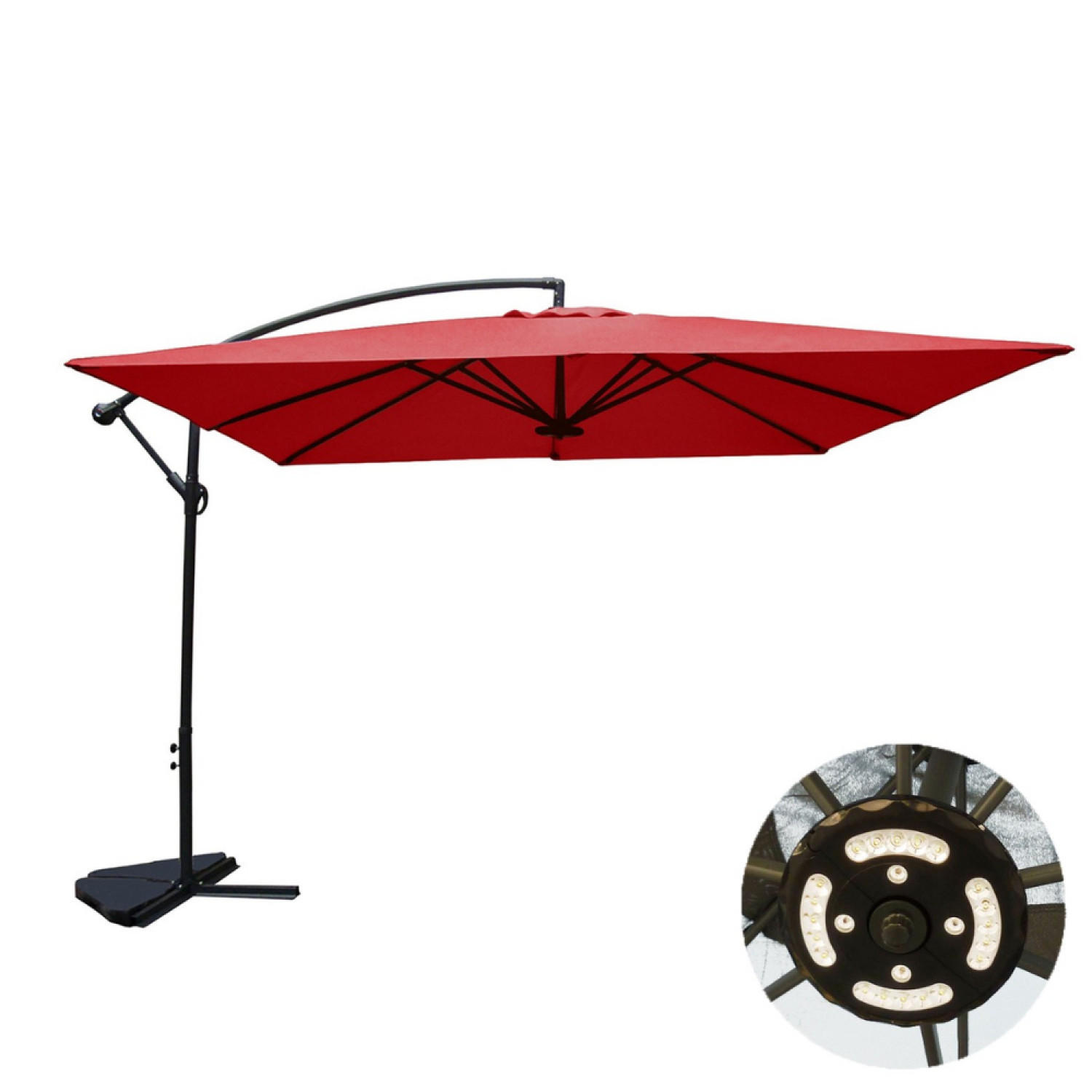 Concept Usine Ampelschirm Terracotta 300x300 cm