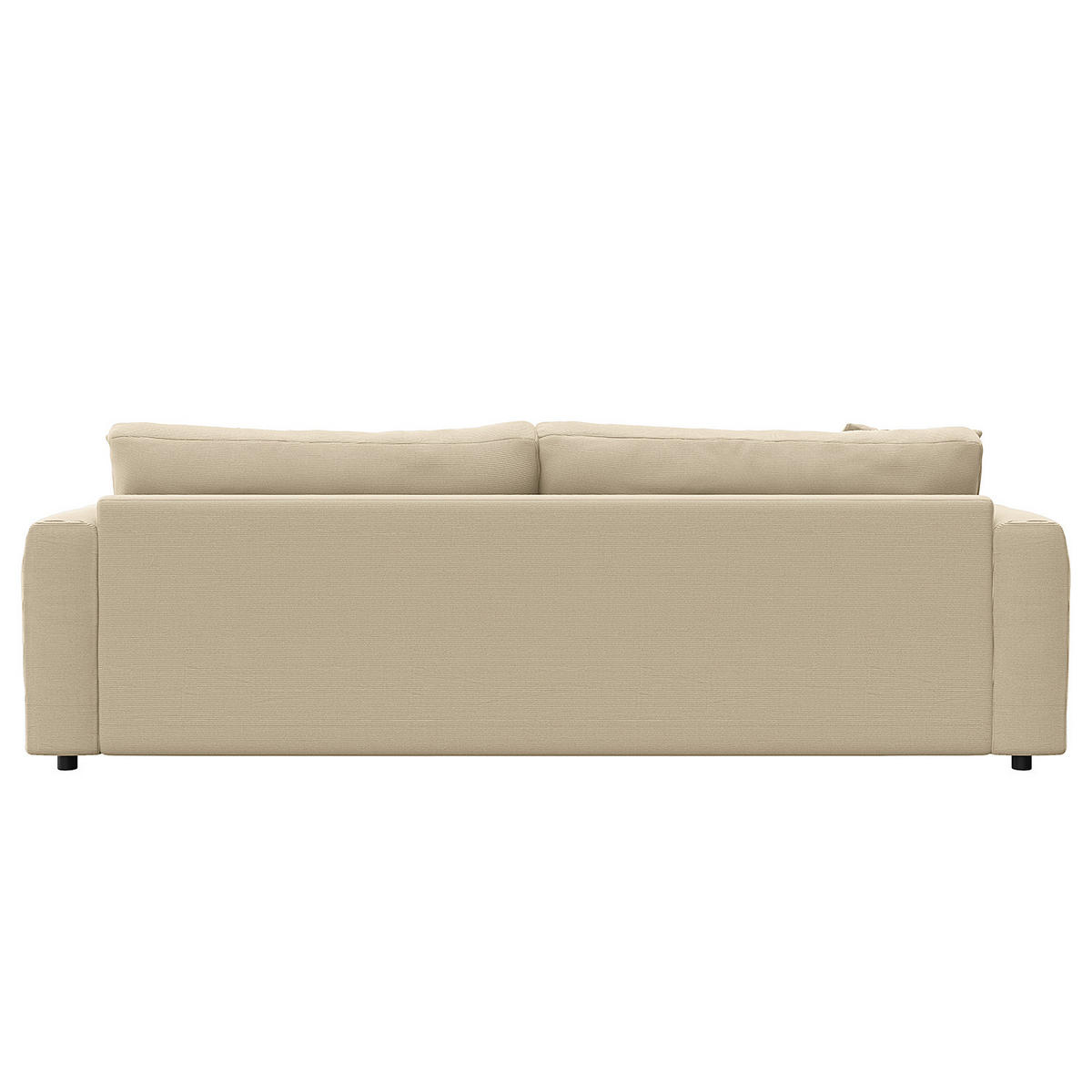 3-SITZER SOFA - Beige/Schwarz, Kunststoff/Textil (238/79/106cm) - home24