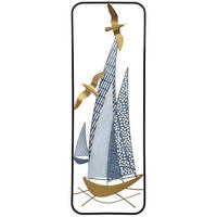 WANDDEKO-OBJEKT aus Metall, 31x90x4cm - Multicolor, Metall (31.1/3.8/89.5cm) - Wanderlust