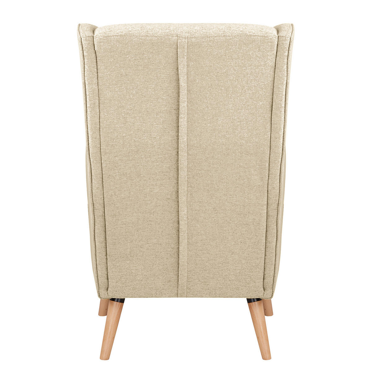 OHRENSESSEL - Beige, Birkenholz/Textil (73/107/96cm) - home24