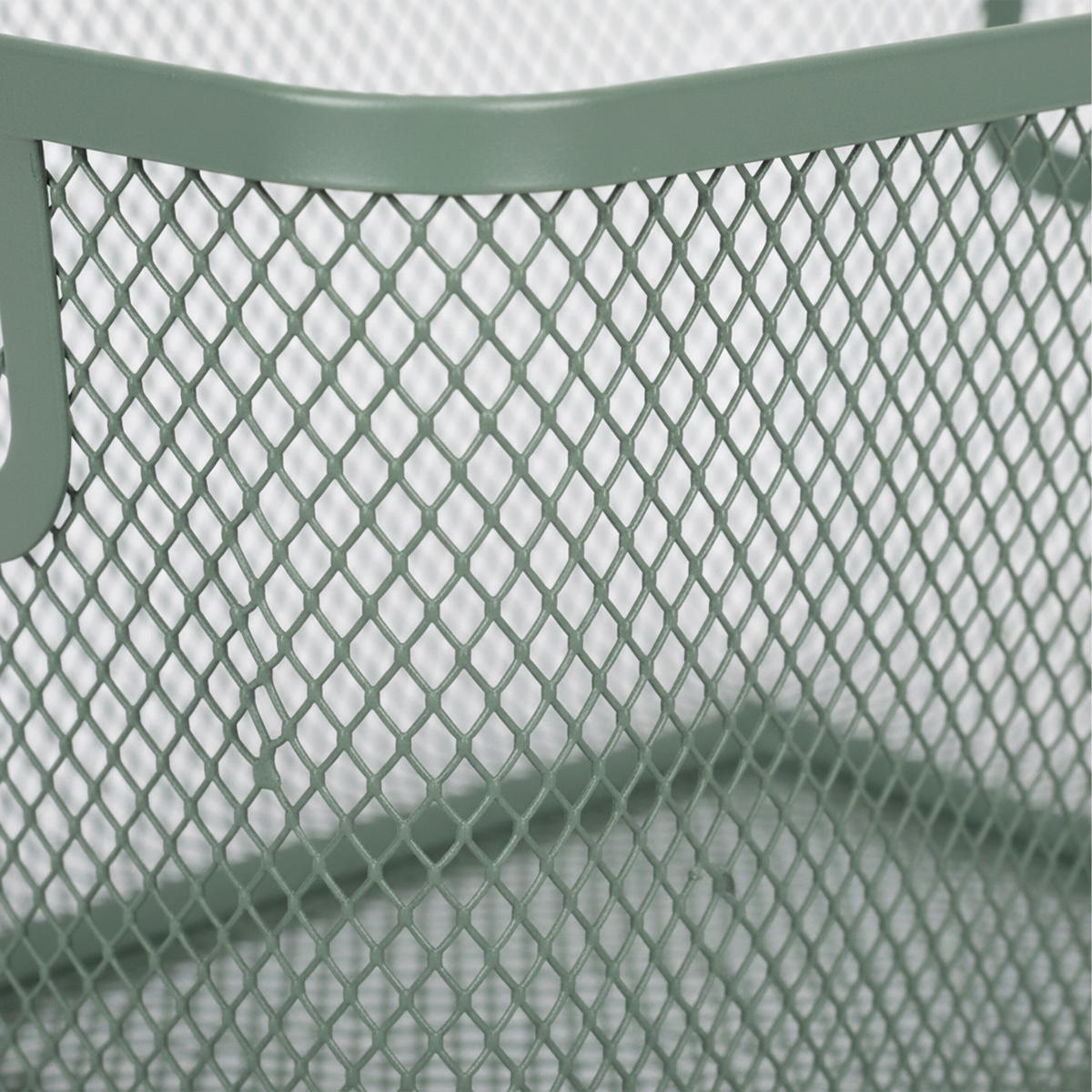 DRAHTKORB - Türkis, Holz/Metall (37/16.5/22.5cm) - Relaxdays