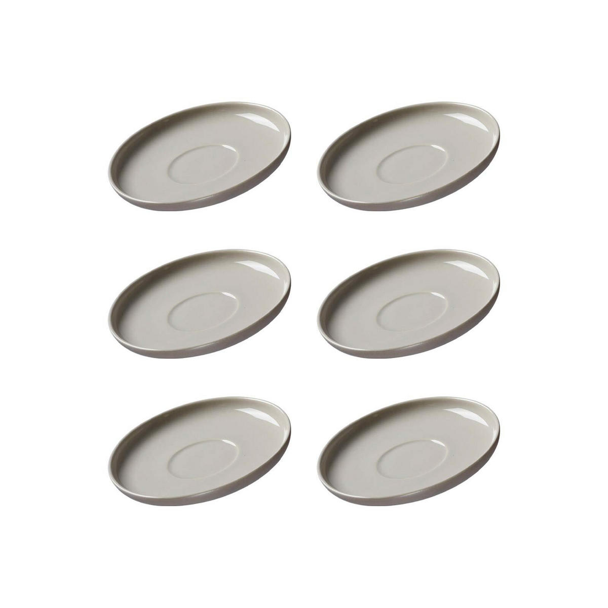 ESPRESSOUNTERTASSEN Jasper taupe ø 10.5 cm 6er Set - Taupe, Keramik (10.5cm) - Ritzenhoff Breker