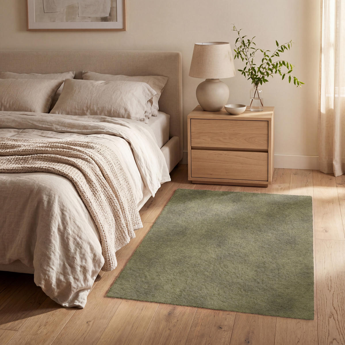 KOBERCE - Textúra - abstraktná - zelená - 80x120 cm - olivovozelená, textil/plast (80/0.4cm) - OnlyWow