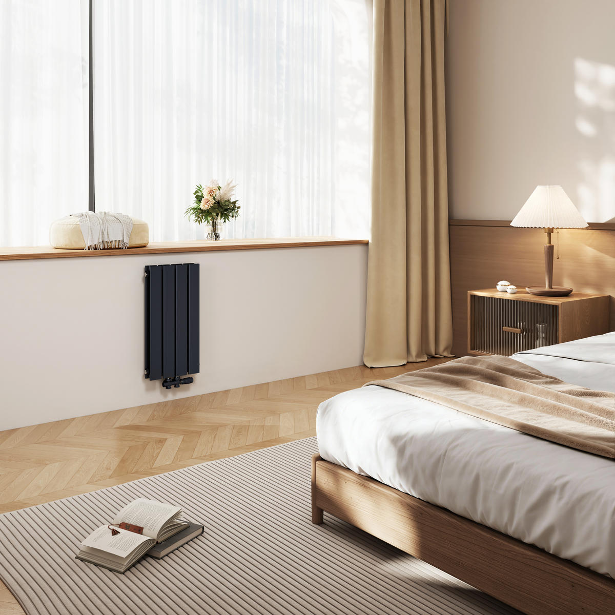 HEIZKÖRPER Flachheizkörper Anthrazit 60/30/6,3 cm - Anthrazit, Metall (30/60/6.3cm) - EMKE