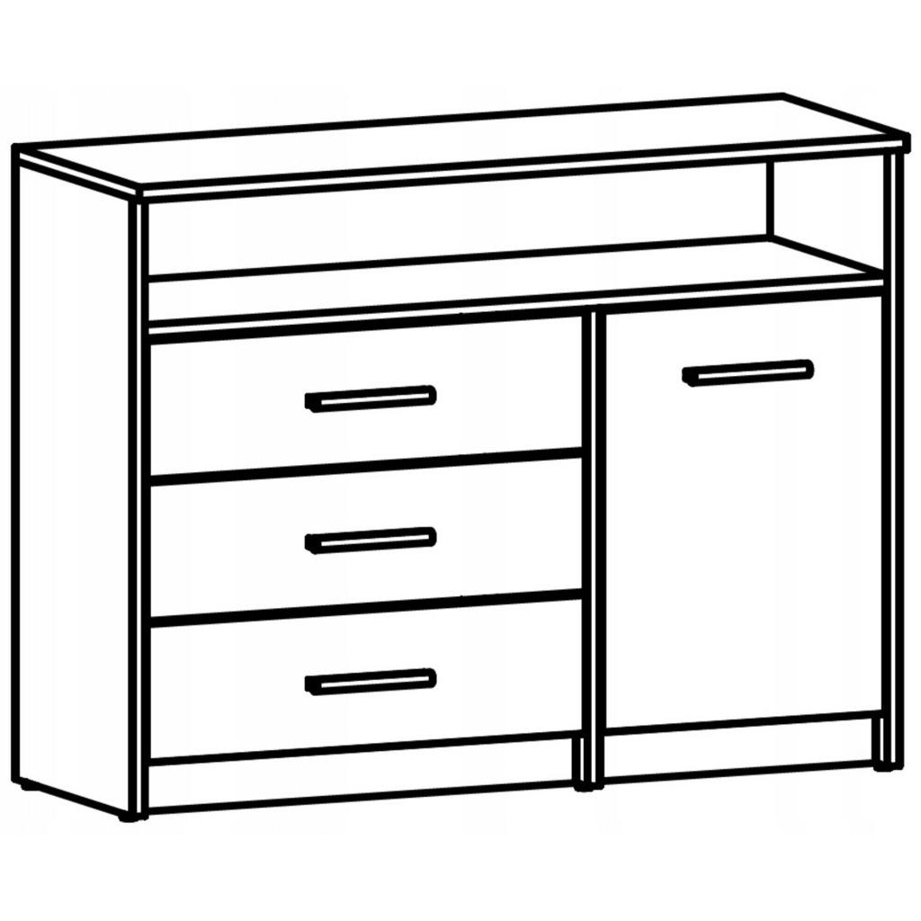 Thumbnail - Matkam Möbel Kommode, Eiche Artisan, Holzwerkstoff, 98x75x35 cm, Wohnzimmer, Kommoden & Sideboards, Kommoden