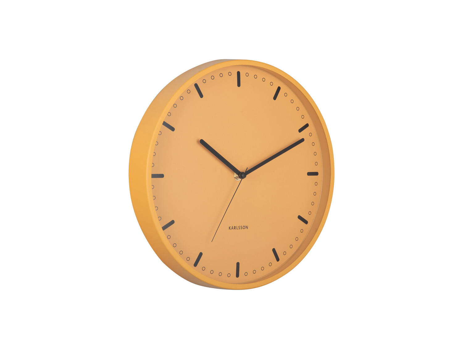 WANDUHR Cool Retro Gelb 4/30/30 cm - Gelb, Metall (30/30/4cm) - Karlsson