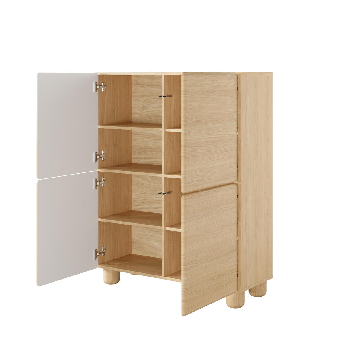 KOMMODE: Vicenza-Eiche, 100 x 125,2 x 38 cm - Eichefarben, Holzwerkstoff (100/125.2/38cm) - 3XE LIVING
