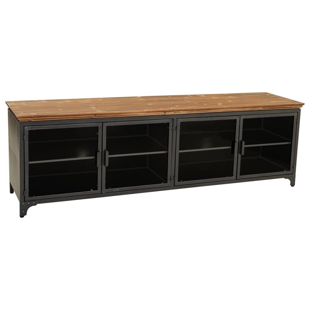 SIDEBOARD 161x41x51 cm - Schwarz, Metall (161/50/41cm) - Wanderlust