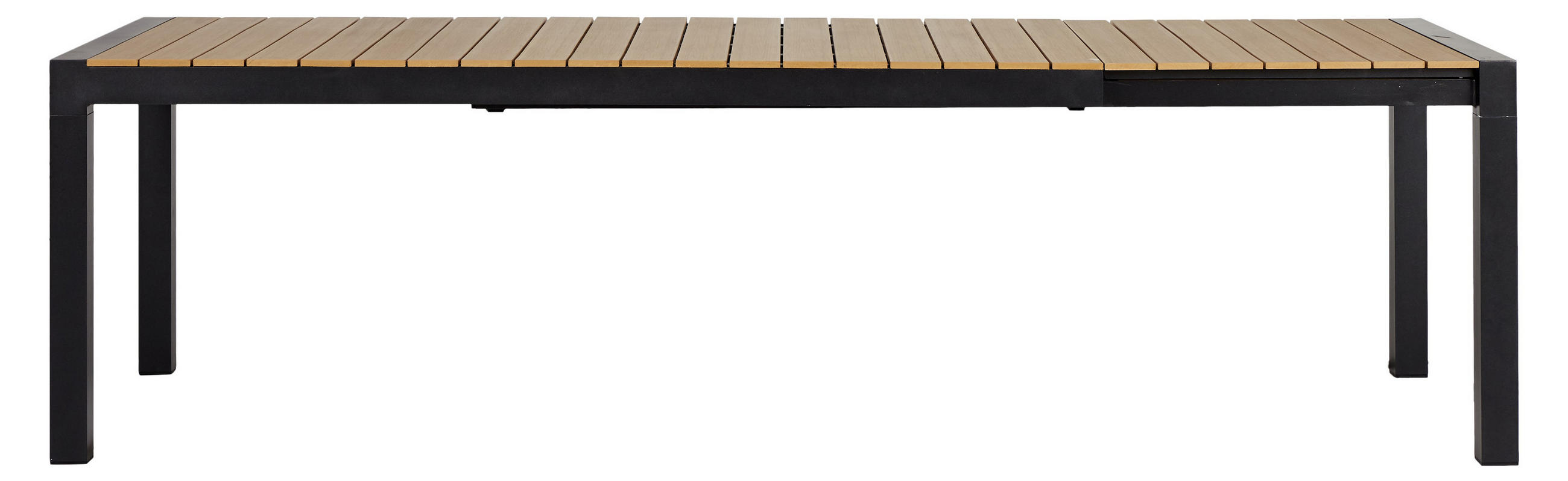 GARTENTISCH Schwarz - Schwarz, Holzwerkstoff (100/275/76cm) - ebuy24