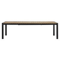 GARTENTISCH Schwarz - Schwarz, Holzwerkstoff (100/275/76cm) - ebuy24