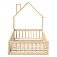 HAUSBETT Kiefernholz 90/200 cm Natur - Ahornfarben, Holz - Raumix