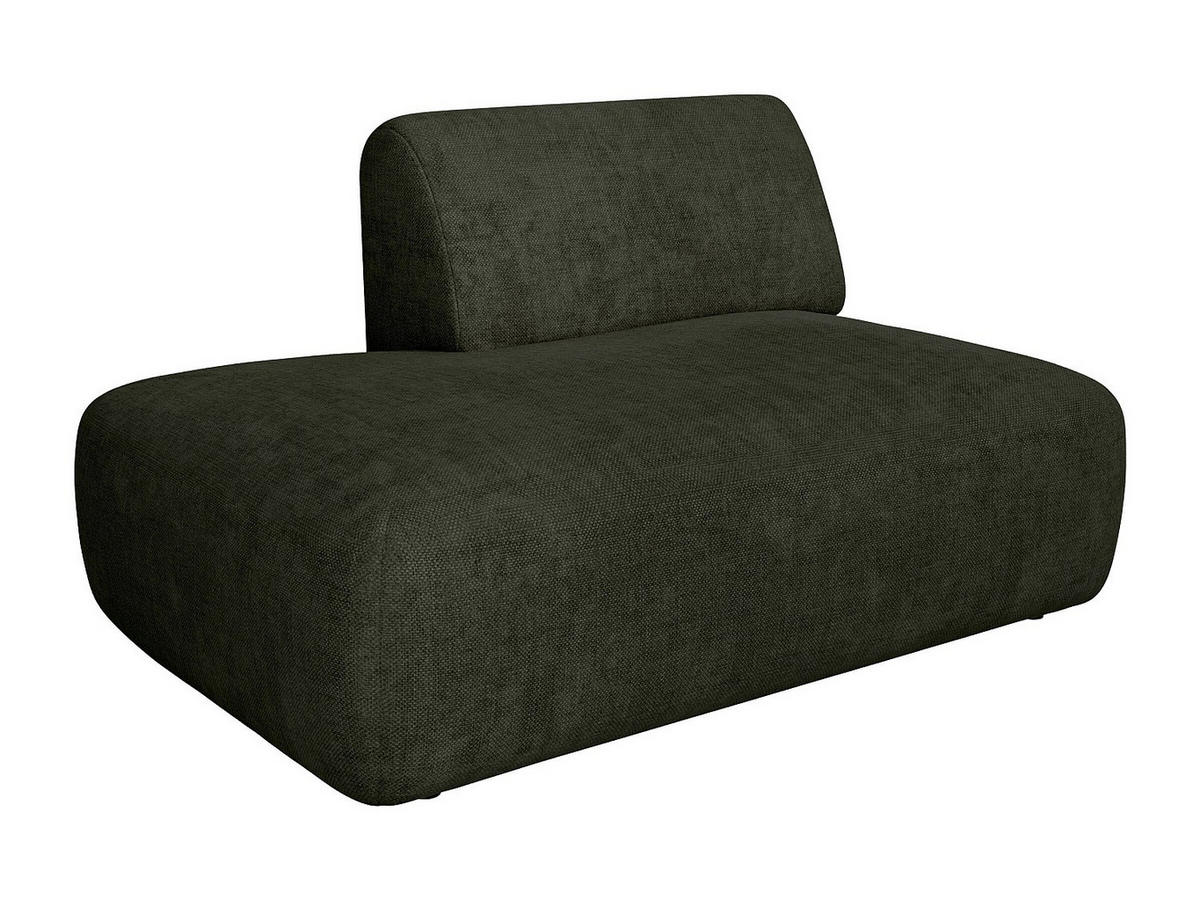 RECAMIERE ohne Schlaffunktion - 1 Person - stoff - grün Pogni - Grün, Textil (130/73/97cm) - Vente-Unique