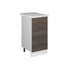 KÜCHENSCHRANK R-Line Grau 40 cm mit Schubladen, AP Marmor - Weiß/Braun, Holzwerkstoff (40/81.6/60cm) - Vicco