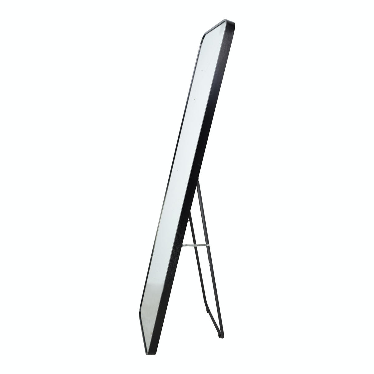 STANDSPIEGEL Alux Schwarz - Schwarz, Metall (40/150/4cm) - Fragix