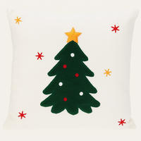 KISSEN Weihnachtsmotiv 44/44 cm weiß - Weiß, Textil (44cm) - Home Styling Collection