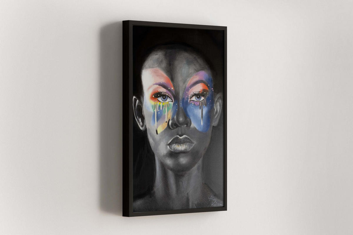 ACRYLBILD HANDGEMALT 60/90 cm - Multicolor, Holz/Textil (60/90cm) - KUNSTLOFT