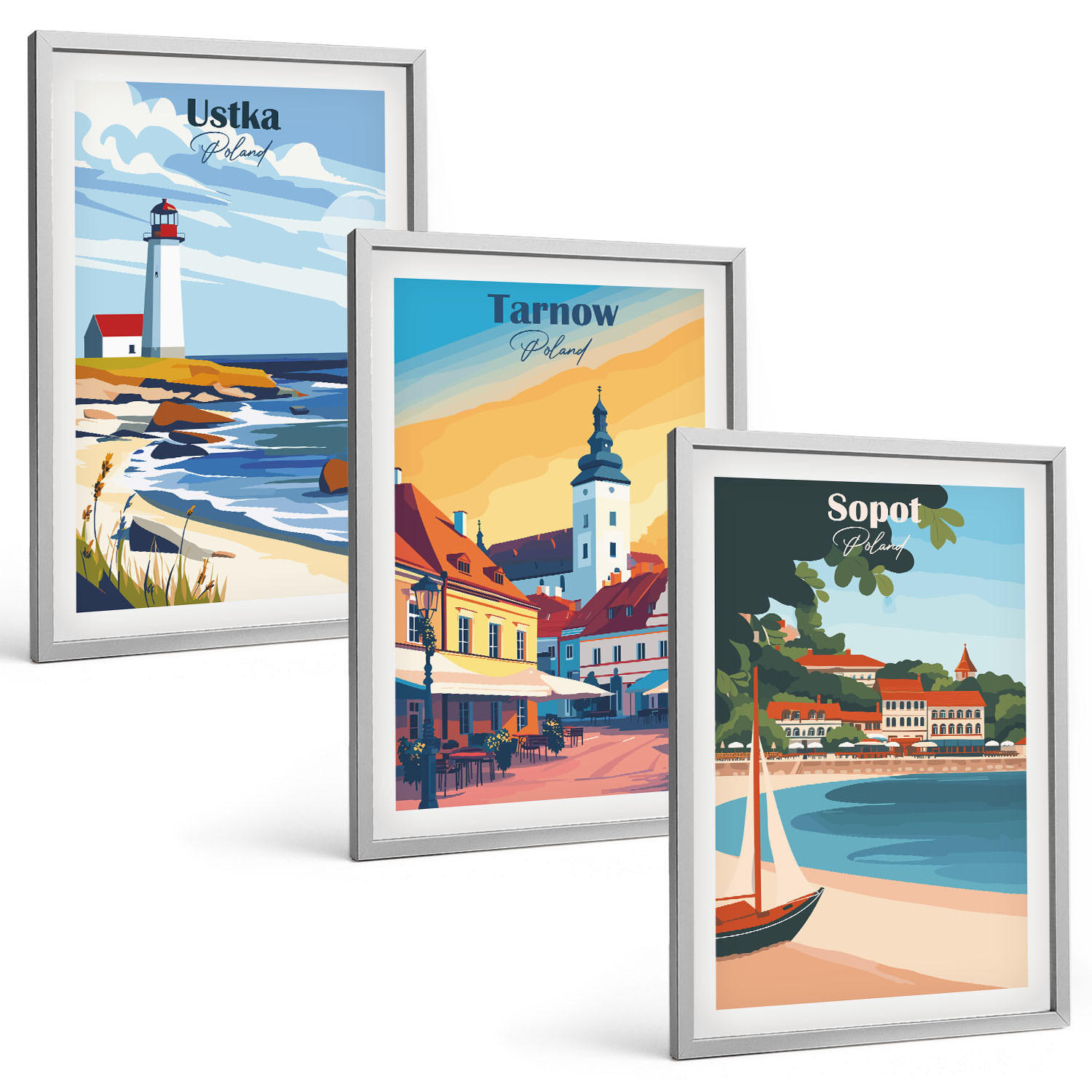 Tulup Bilder Silber 40x60 cm
