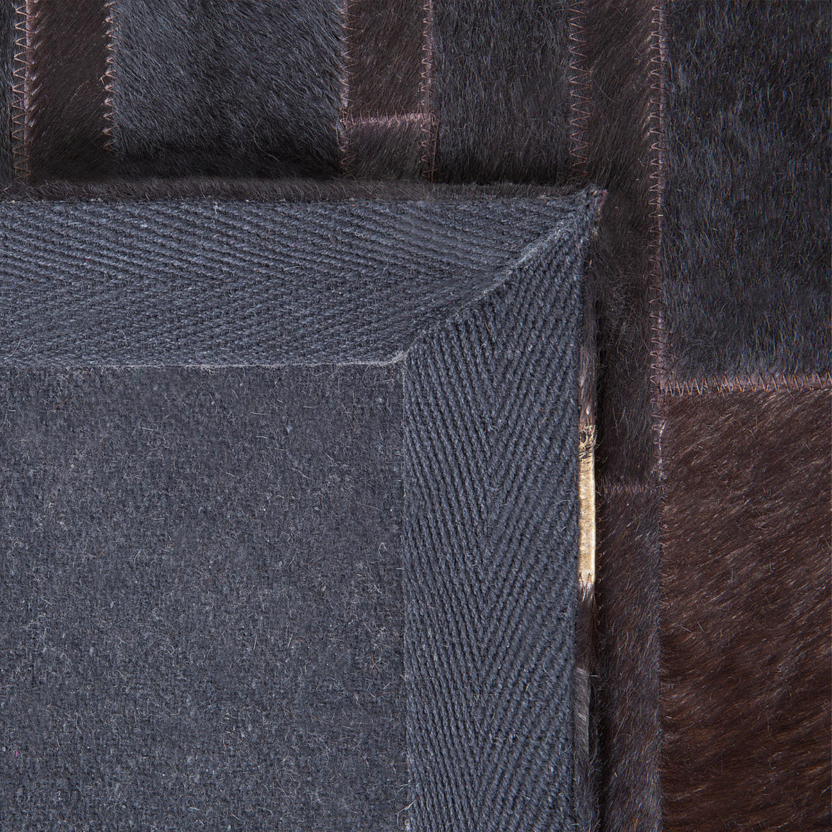 KURZFLOR-TEPPICH Artvin 200/140 cm - Braun, Fell (140/200cm) - Beliani