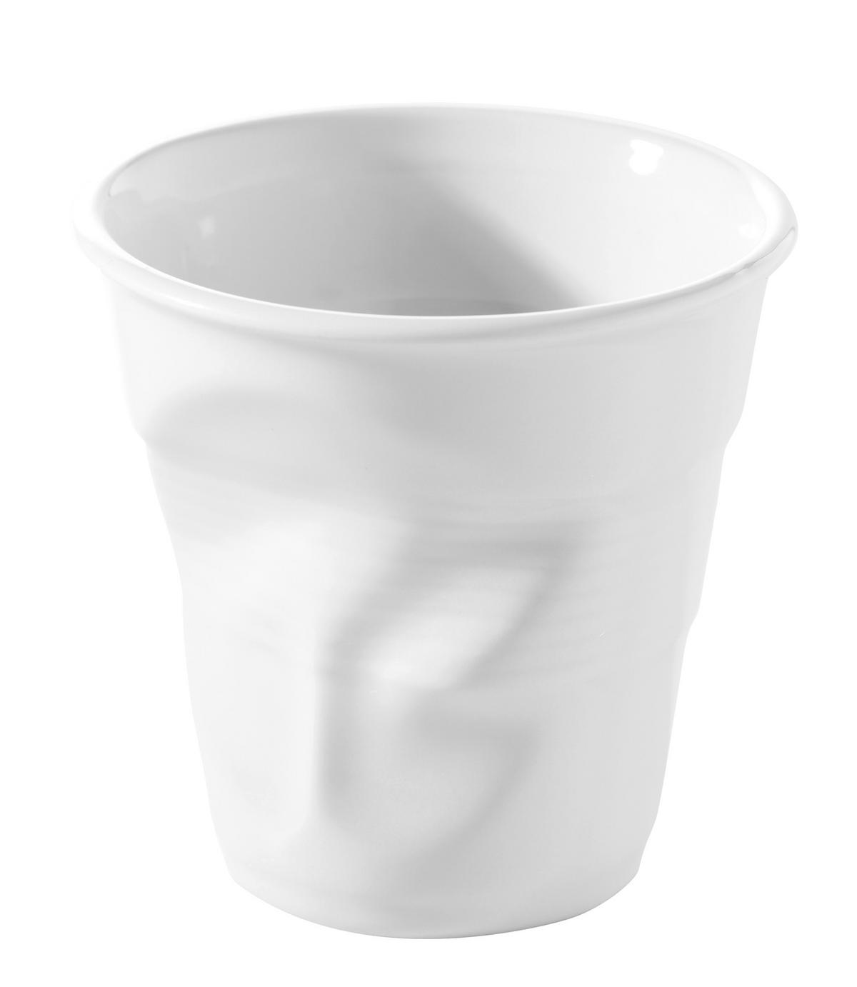 KNICKBECHER Cappuccino 0,18l Weiß - Weiß, Keramik (0.18L) - Revol Porcelaine France