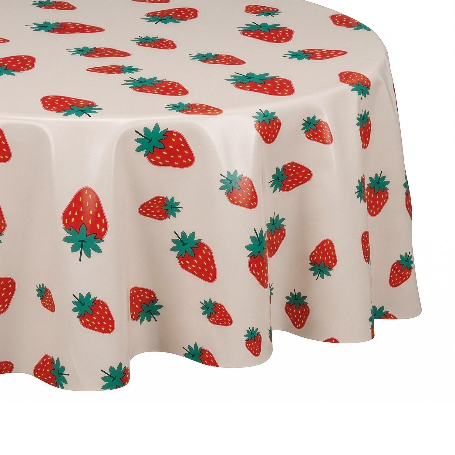TISCHDECKE Waterproof rund 140 cm - Pink/Rot, Textil (140/140cm) - Butlers