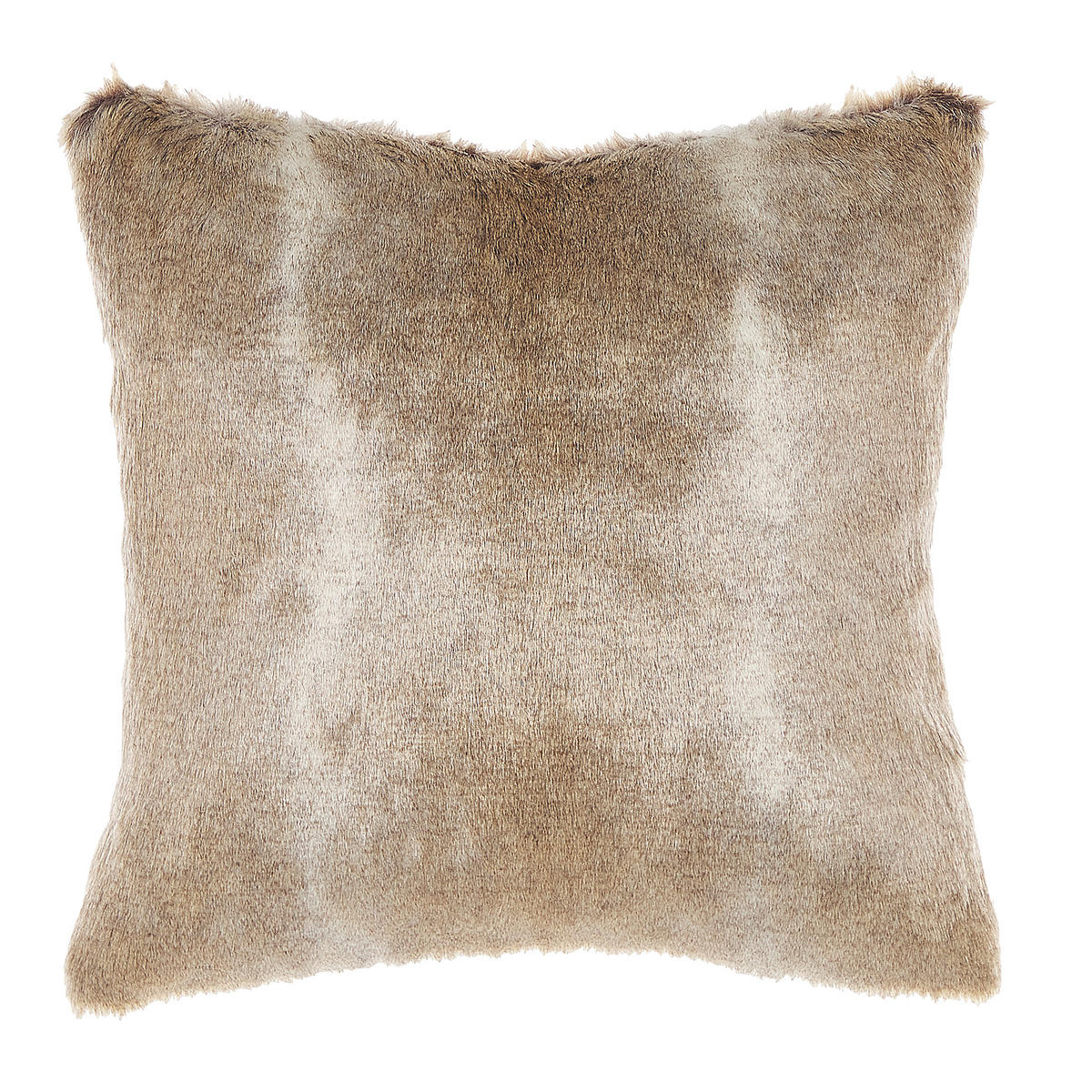 DEKOKISSEN 2er-Set Hellbraun 45/45 cm Hordeum - Hellbraun, Kunststoff/Textil (45/45cm) - Beliani