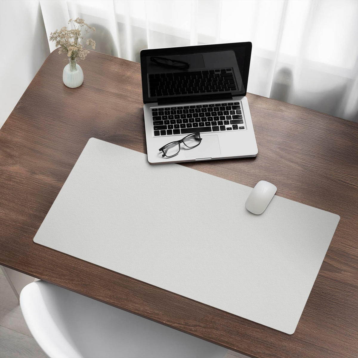 SCHREIBTISCHUNTERLAGE 90x45 cm Grau - Grau, Kunststoff (1.6/90/45cm) - Wallfluent