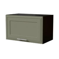 KLAPPHÄNGESCHRANK Salo W4B/60 Schwarz / Reed Green Matt 60 / 32,5 / 36cm - Blum Aventos Klappenbeschlag - Schwarz/Grün, Holz/Holzwerkstoff (60/36/32.5cm) - Feldmann-Wohnen