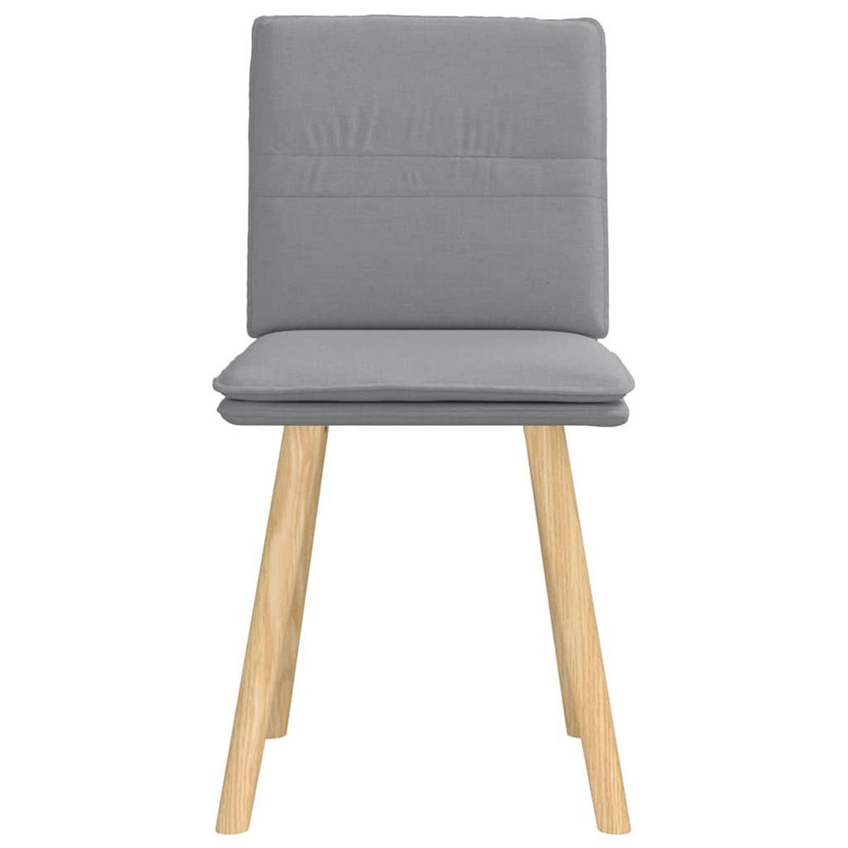ESSZIMMERSTÜHLE 2 Stk. Hellgrau Stoff 45*54*86cm - Hellgrau, Metall (45/86/54cm) - ZMH