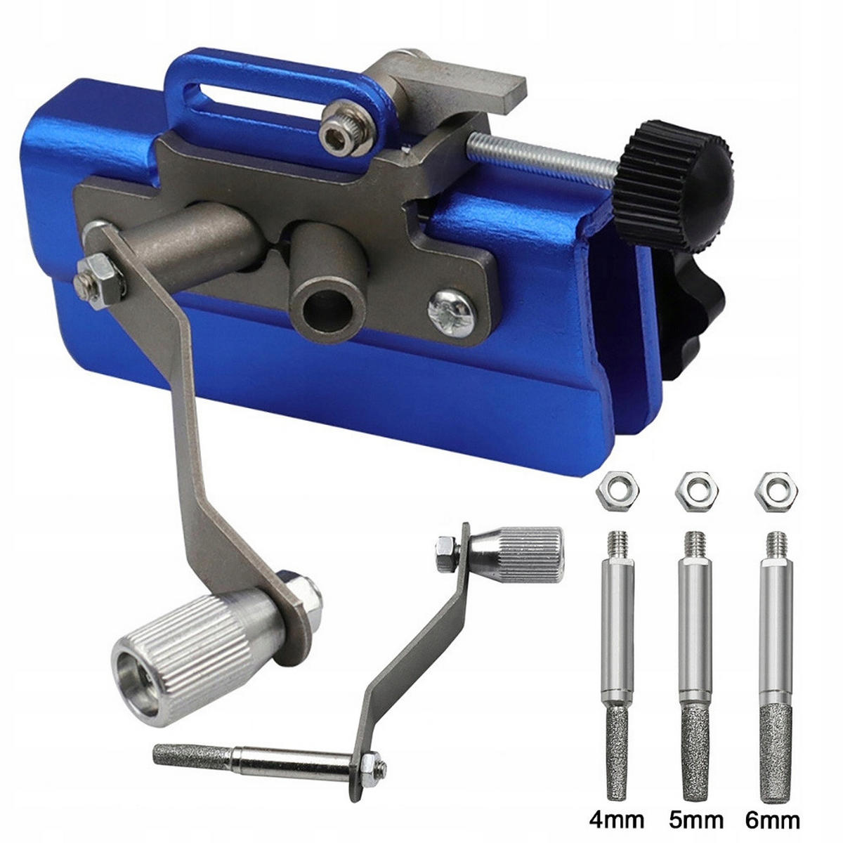 FÜHRUNGSSCHIENE Universal X-tlg. Set, 20 cm, 2x Kette 1/4", Nut 1,3 mm, Handfeile mit Kurbel, gehärteter Stahl - Multicolor, Kunststoff/Metall (10/10/10cm)