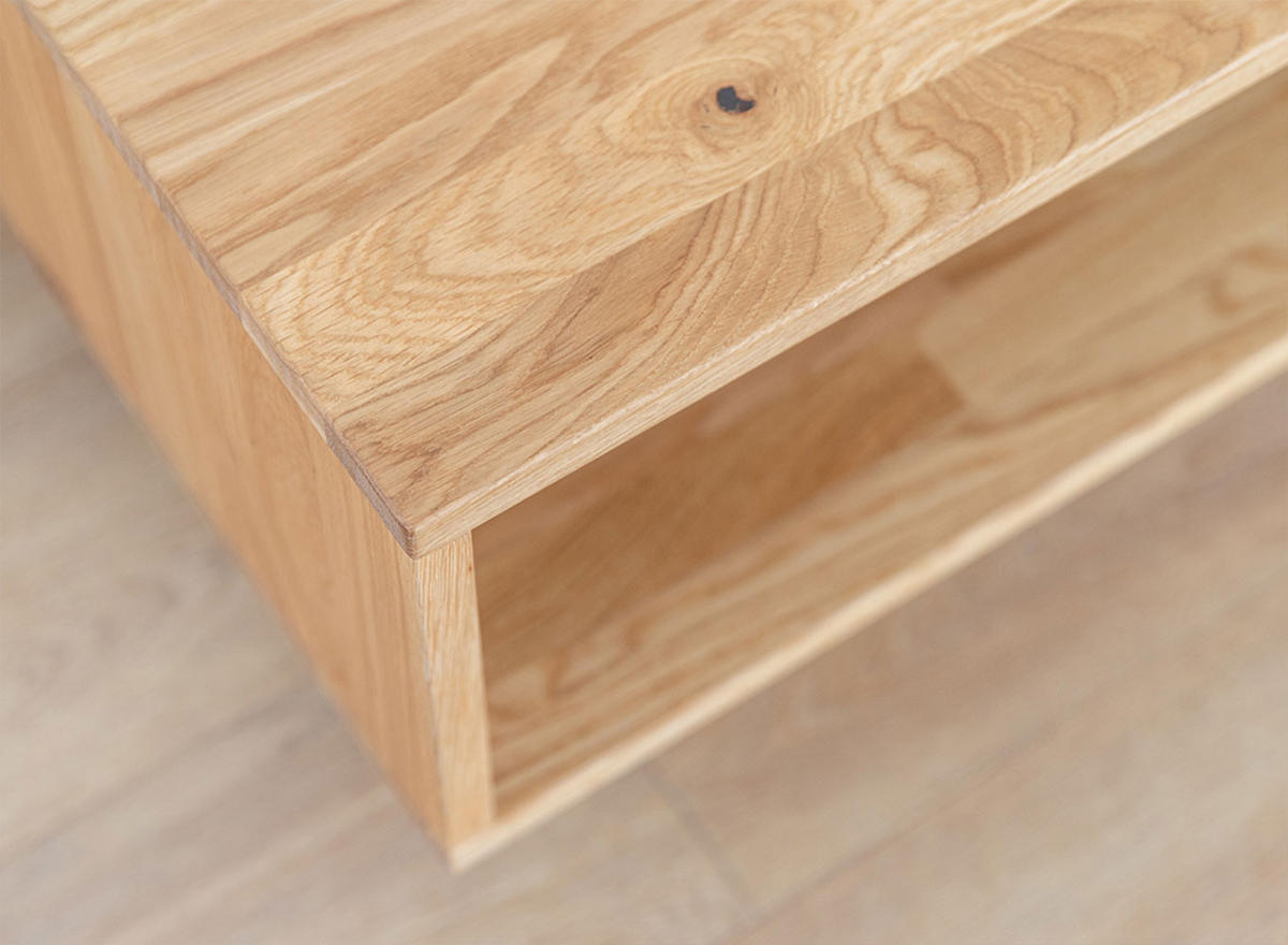 COUCHTISCH Collodi Wildeiche Natur 110 / 70 / 40cm - Eichefarben, Holz (70/110/40cm) - Feldmann-Wohnen