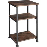 BEISTELLTISCH Memphis,34 x 30 x 59 cm,Industrial Holz dunkel, rustikal - Rostfarben, Holzwerkstoff (30/34/59cm) - tectake