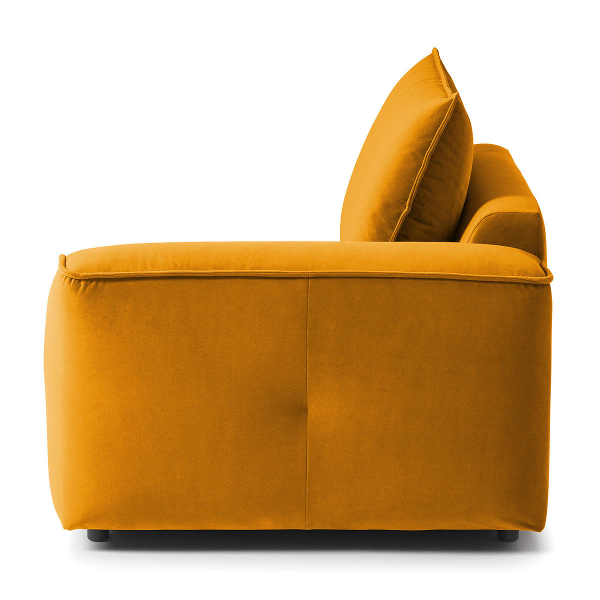 MODULSESSEL - Orange, Holz/Textil (104/82/99cm) - home24