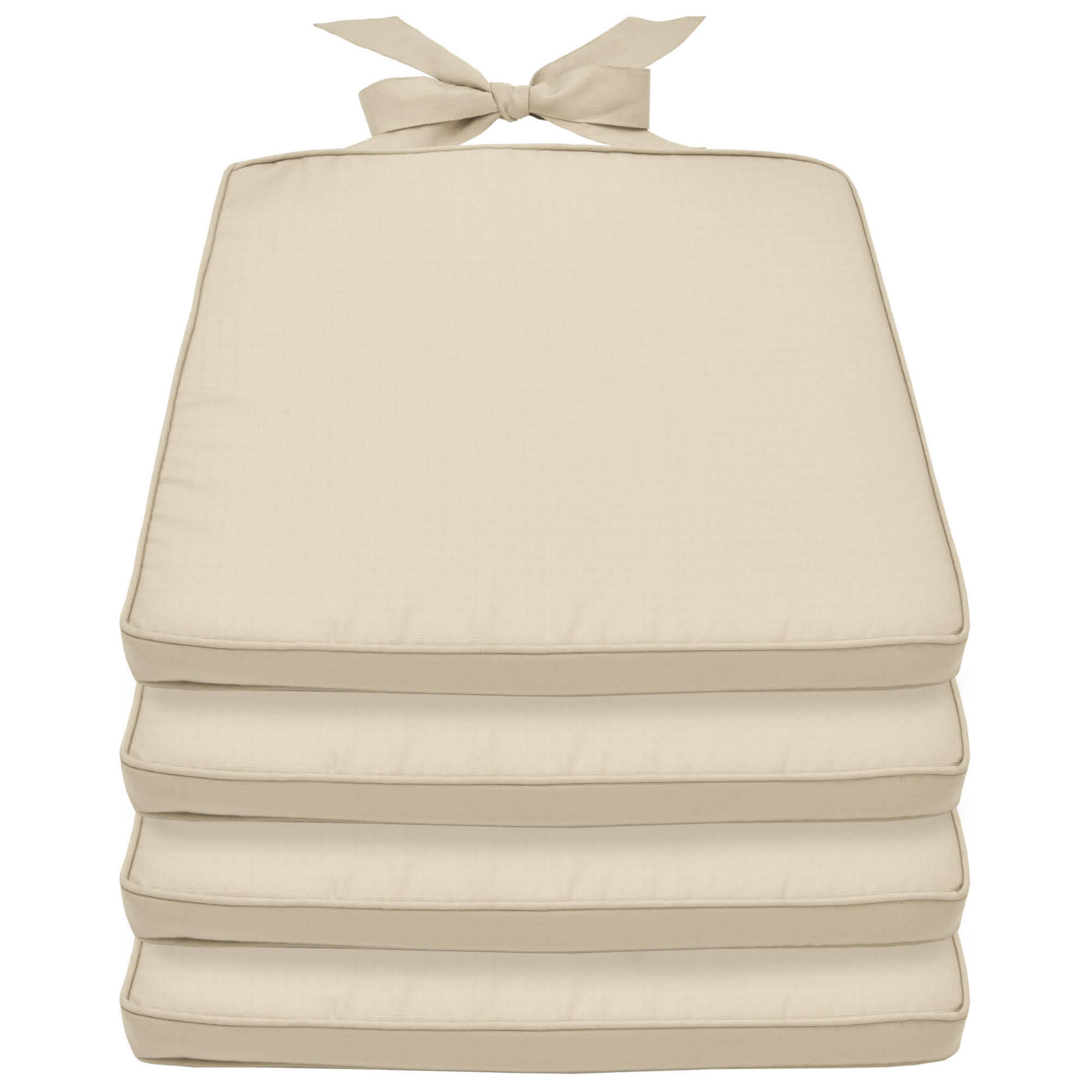 STUHLKISSEN Pia 45/40/5 cm Natur 4tlg - Naturfarben, Textil (40/45cm) - Beautissu 