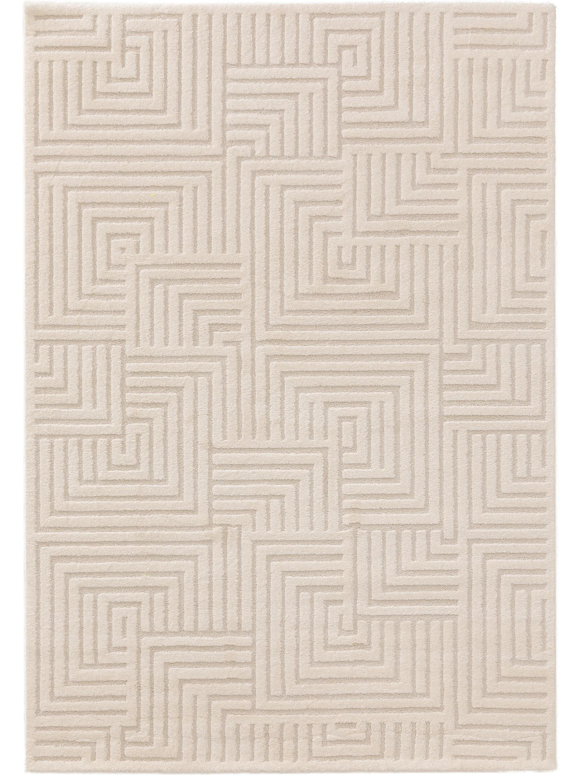 TEPPICH Eve Cream/Beige 160x230 cm - Creme, Textil (160/230cm) - benuta Nest