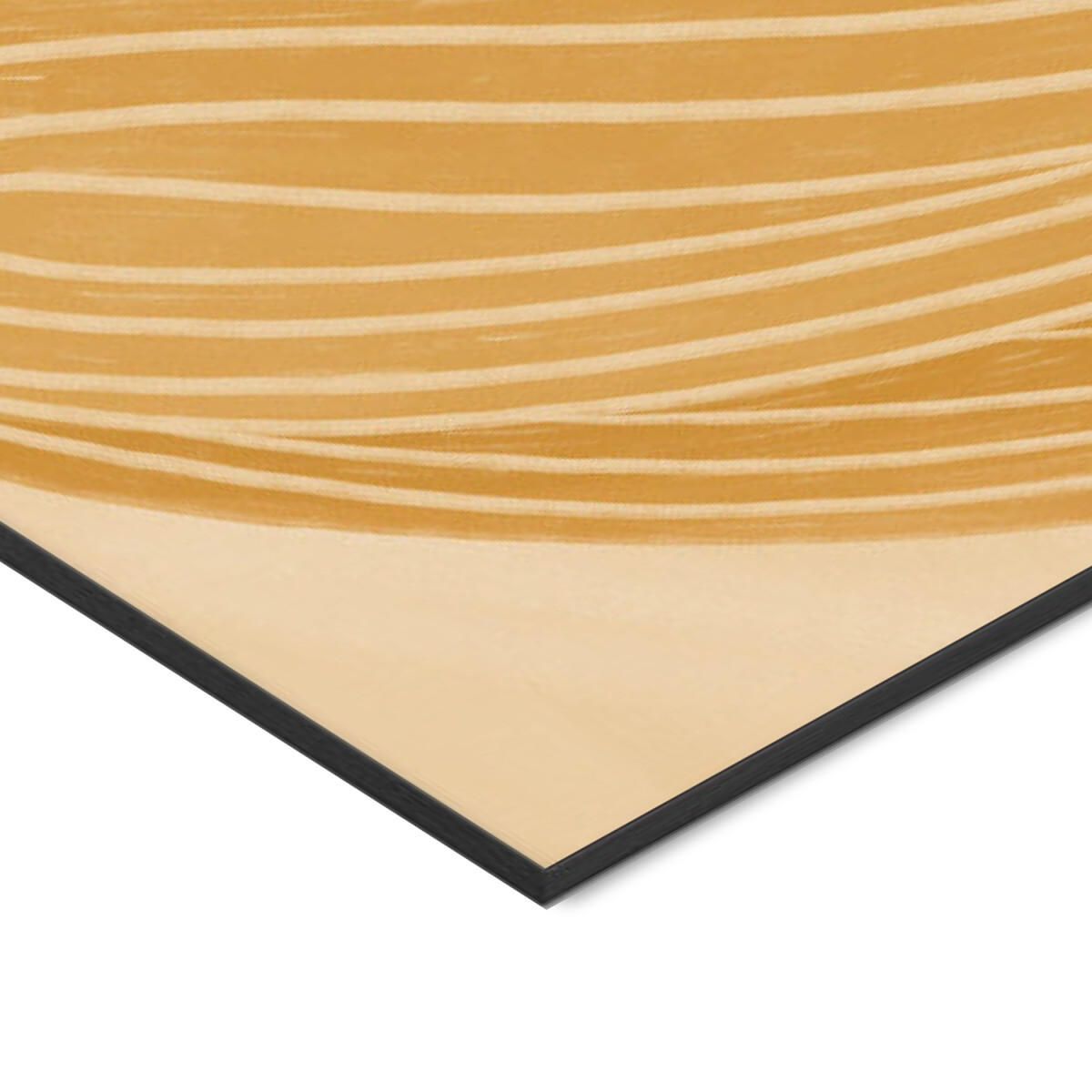 POSTER mit Rahmen Bea Muller - The Woman With the Yellow Stripes - Gelb/Schwarz, Holz/Papier (30/40cm) - Poster&Frame