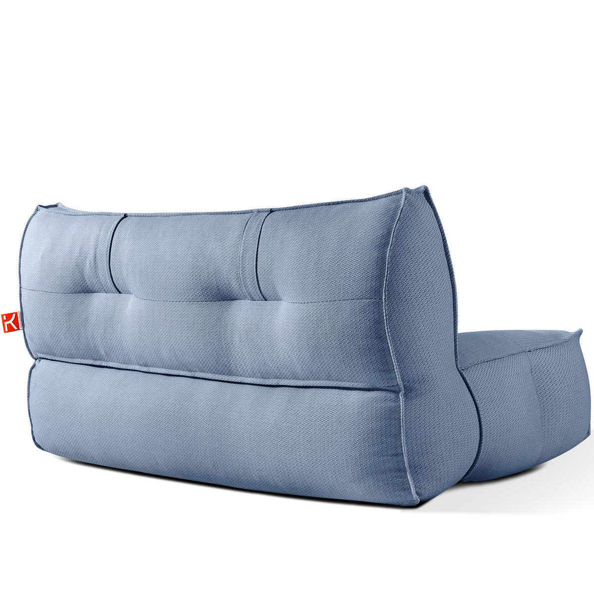 GARTENSOFA LOVIA Lounge, Marineblau/Weiß - Dunkelblau, Textil (177/82/106cm) - KONSIMO®