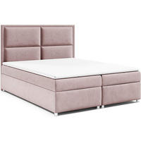 BOXBETT mit Bettkasten Trinity K-11 Bonellfederkern inkl. Topper - Rosa, Holz/Holzwerkstoff (160/200cm) - Best For Home