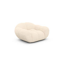 SESSEL Strukturstoff Creme - Creme, Textil (135/70/93cm) - VAROYAL