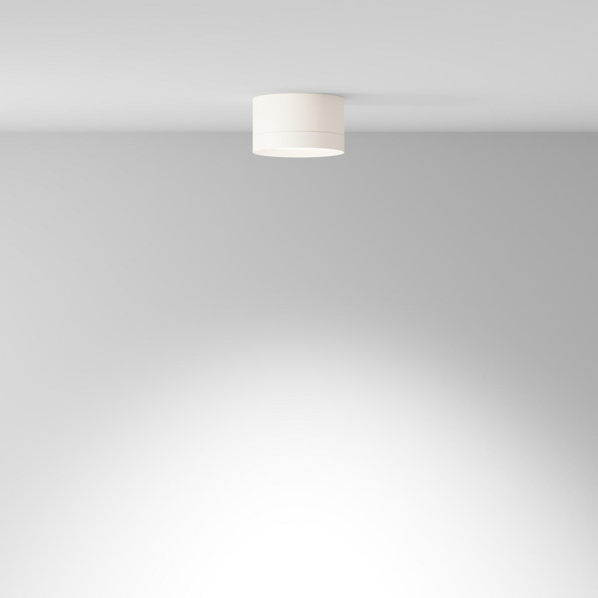 DECKENLEUCHTE Hoop - Weiß - 8.5/8.5/5 cm - Weiß, Kunststoff (8.5/8.5/5cm) - Maytoni