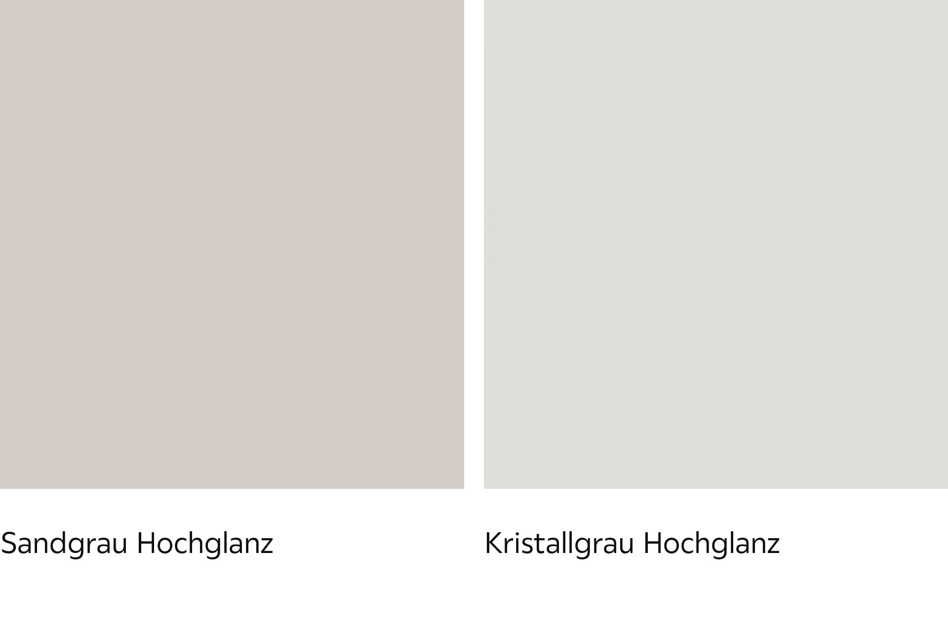 Kristallgrau Sandgraue Fronten