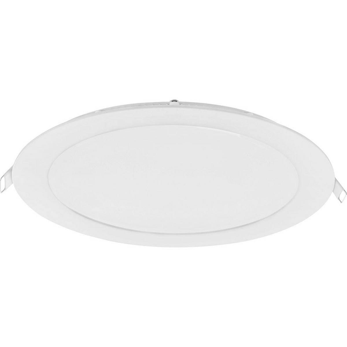 LED DECKENLEUCHTE Flach Weiß Opal - Weiß, Metall (22.5/22.5/2.5cm) - Globo Lighting