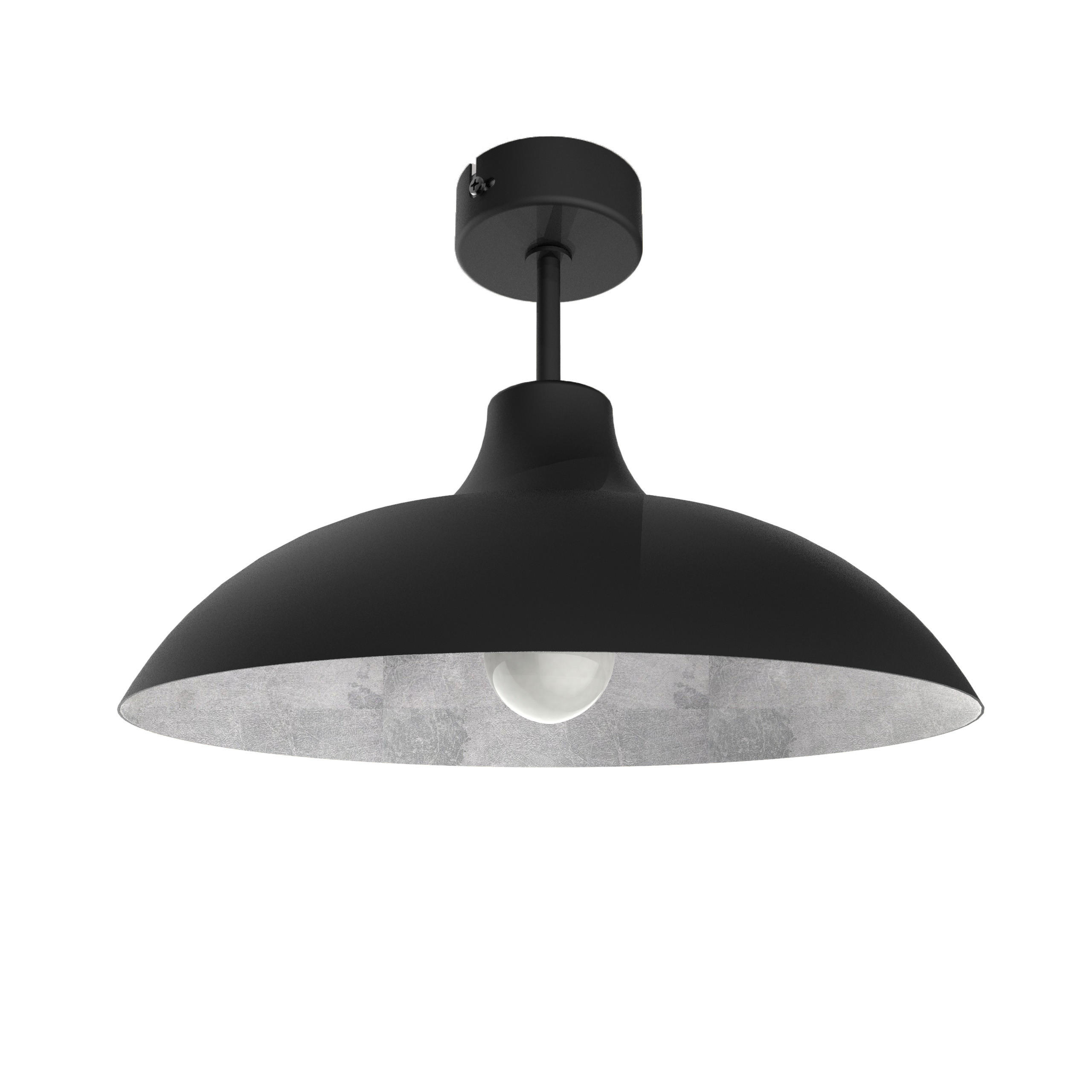 DECKENLEUCHTE Parigina - Schwarz, Metall (30/30/20cm) - Lumicom