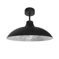 DECKENLEUCHTE Parigina - Schwarz, Metall (30/30/20cm) - Lumicom