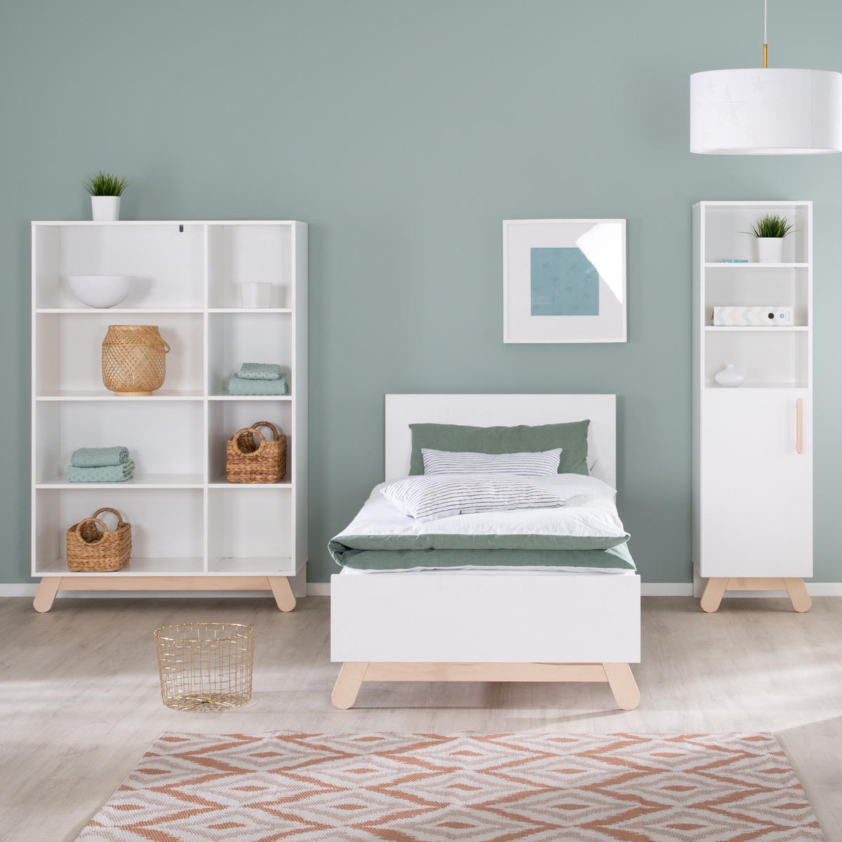 JUGENDBETT Clara 90x200 cm - Weiß, Holzwerkstoff (90/200cm) - Roba