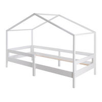 HAUSBETT 90 x 200 cm hoch weiß - Weiß, Holzwerkstoff (90/200cm) - Roba