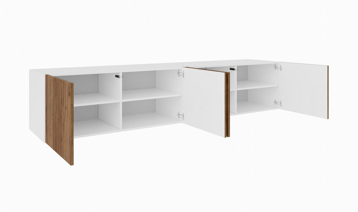 TV-SCHRANK MIO - Wildeiche/Weiß, Holzwerkstoff (200/41/40cm) - Meblini