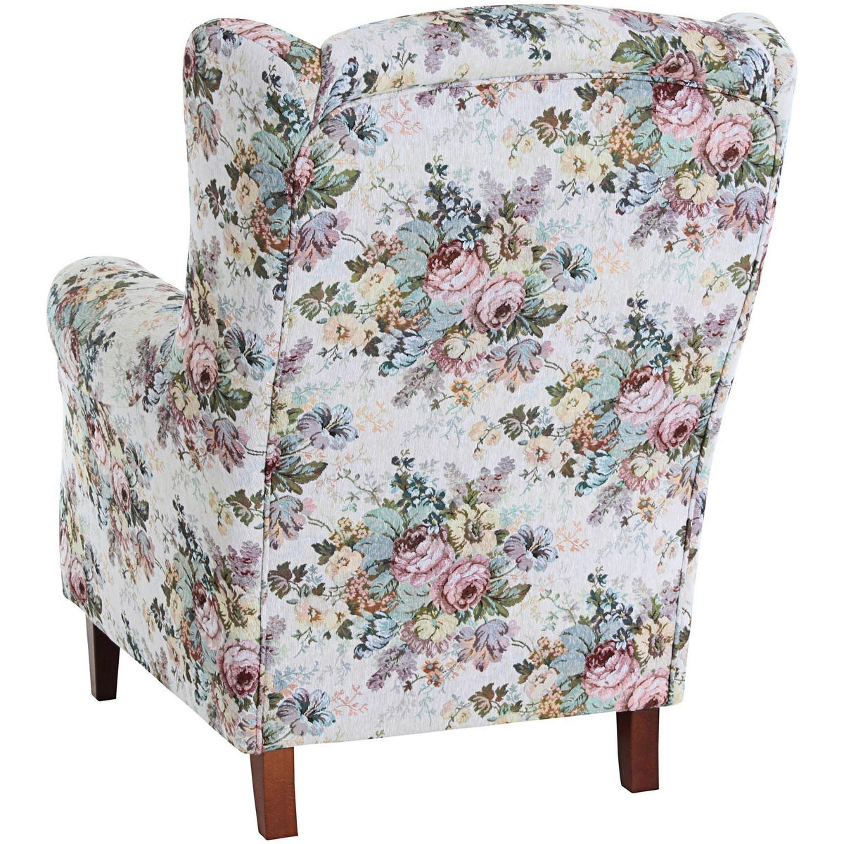 OHRENSESSEL Karlen Bezug Flachgewebe Buche nussbaum dunkel / rosé - Buche Kolonial/Naturfarben, Kunststoff (86/103/77cm) - 58aufmkessel